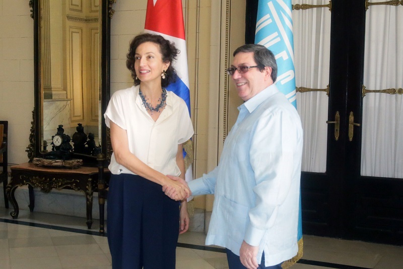 Agradece Directora General de la UNESCO cálida acogida en Cuba