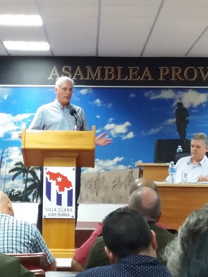 D�az Canel: La mayor�a del pueblo se ha entregado a pensar como pa�s