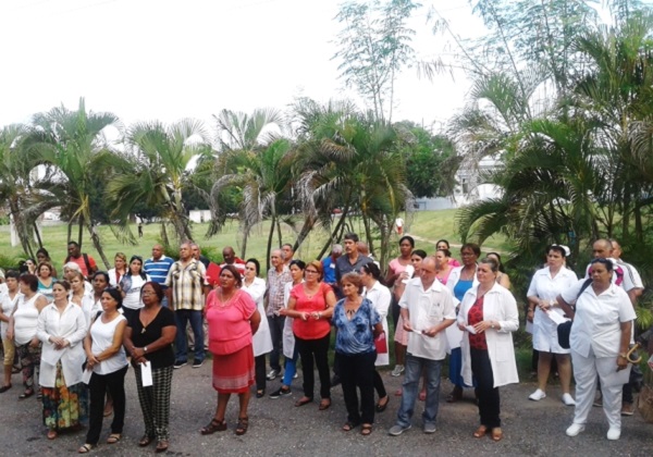 Reclaman libertad para Lula trabajadores de Salud Pblica en Cienfuegos Reclaman libertad para Lula trabajadores de Salud Pblica en Cienfuegos
