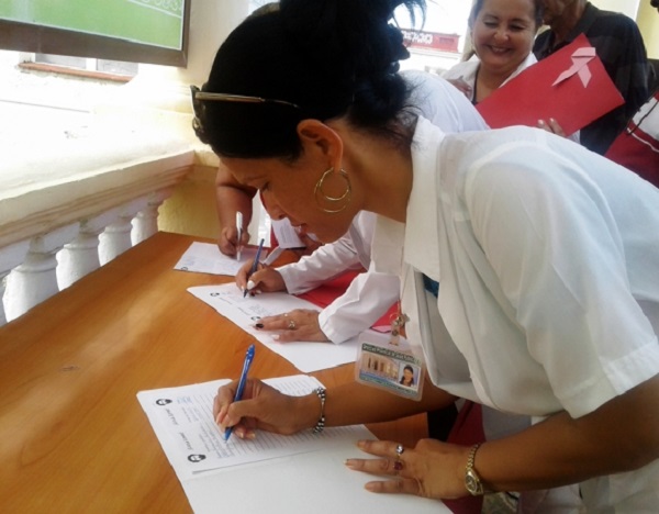 Reclaman libertad para Lula trabajadores de Salud Pblica en Cienfuegos Reclaman libertad para Lula trabajadores de Salud Pblica en Cienfuegos