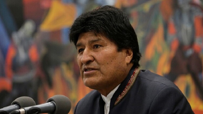Evo Morales denunci� que el verdadero fraude es que la derecha no reconozca el c�mputo oficial.