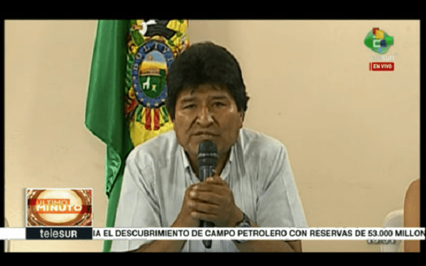 Renuncia Evo Morales a la Presidencia del pa�s