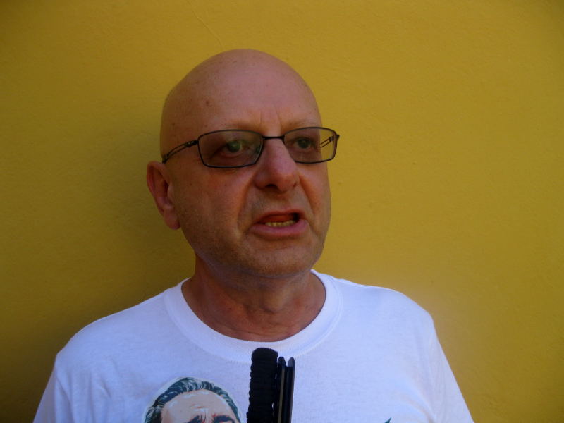 El bloqueo contra cuba es un crimen contra la humanidad. Fotos: Sergio Martinez El bloqueo contra cuba es un crimen contra la humanidad. Fotos: Sergio Martinez