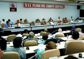 Efectuado VII Pleno del Comité Central del Partido Comunista de Cuba